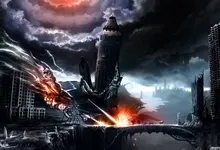 monsters postapocalyptic bridges the lord of the rings fantasy art horses skyscrapers digital art s Art HD Wallpaper